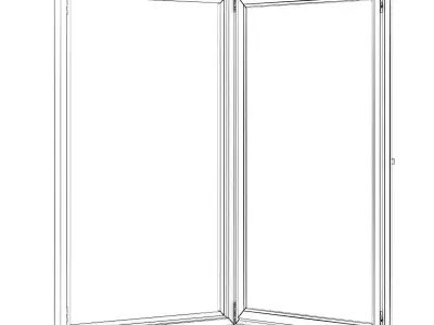 Metal Window 910mm x 1500mm 3D model