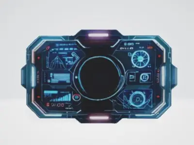 Ultimate 7 Sci Fi Props 3D Model Pack High Quality Game Assets Low-poly 3D model