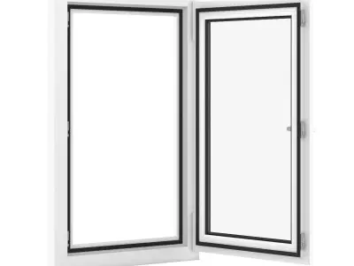 Plastic Window 700mm x 1120mm 3D model