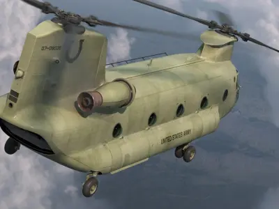  US Army Transport Helicopter CH-47 Chinook 
