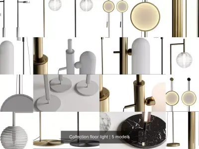 Collection floor light 3D Model Pack