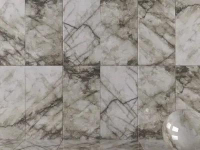 Wall Tiles Museum Crystal Thunder 60x120 Set 2 Texture