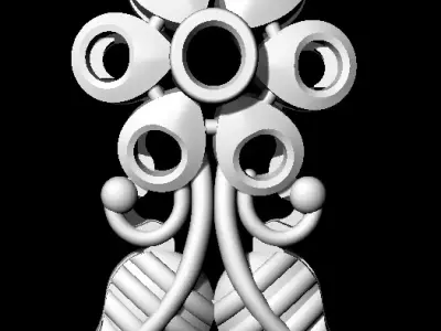  Tops earrings   3D print model