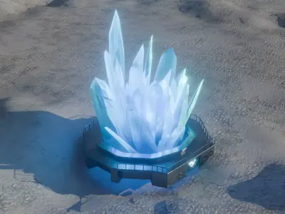 fortress of solitude Low-poly 3D model