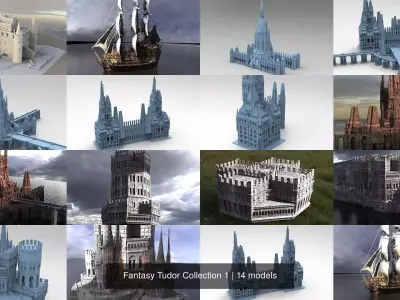 Fantasy Tudor Collection 1 3D Model Pack