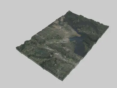 Tacoma City Low-poly 3D model