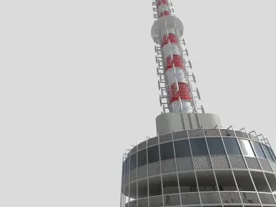  TV Tower - Pecs Hungary 3D model
