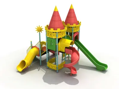  3D Metal Concept Playground 054 3D model