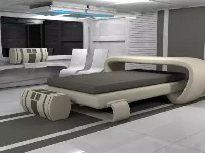 Sci Fi Room 3D model 21
