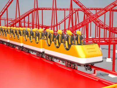 Roller Coaster Collection 3D model