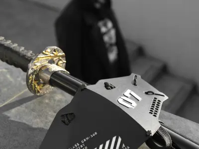 Techwear Cyberpunk Mask Puck 3D Model STL 3D print model