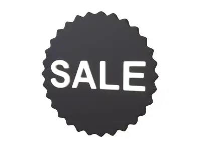 Sale Icon v2 003 Low-poly 3D model