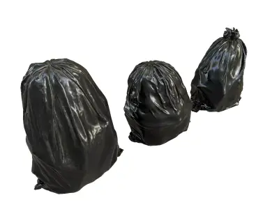 Garbage bag Low-poly 3D model