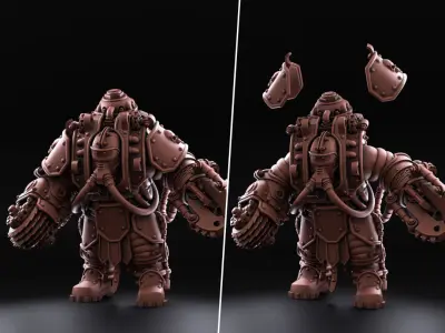 Solar Guard - Abhuman Wardens - Imperial Guards 3D print model