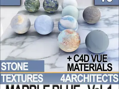 Marble Blue and Materials Vol 1 Texture