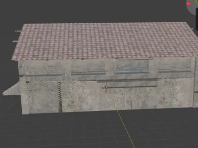 village building Low-poly 3D model get