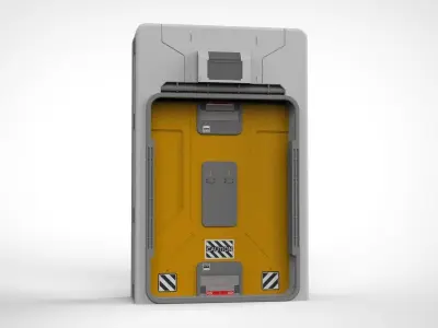 sci fi door 15 3D model