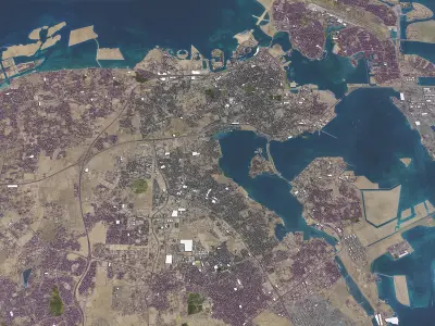 Bahrain - City 3D Model Low-poly 3D model