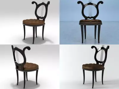 1940s Side Chair 3D model