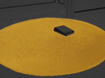 Two Modern Rugs 3D model