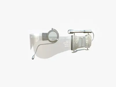 SciFi Glasses D10 Steel Light - Character Design Fashion Low-poly 3D model
