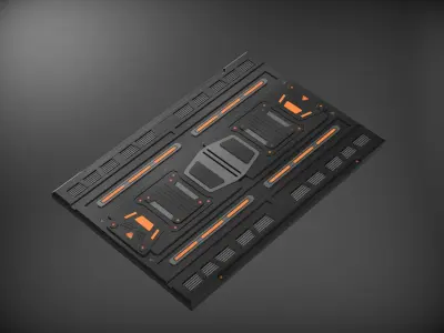 sci fi panel kit vol1 3D model