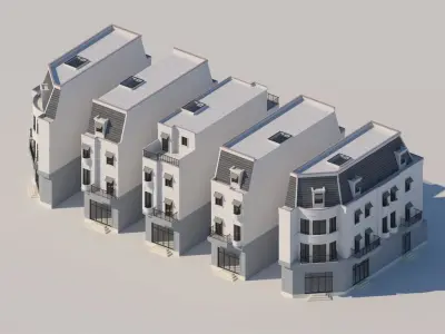 Townhouse 001 3D model