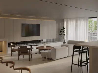 Modern Clubhouse Interior l Party Room l Gym l 3ds Max l Corona 3D model