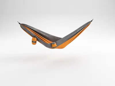 Camping Hammock 02 4K PBR 3D model