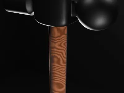 Low poly hammer Free low-poly 3D model