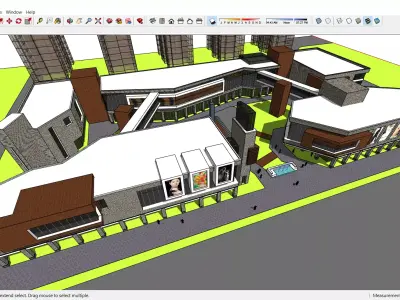 Sketchup Shopping Center H3 3D model