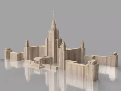 Moscow state University 3D model