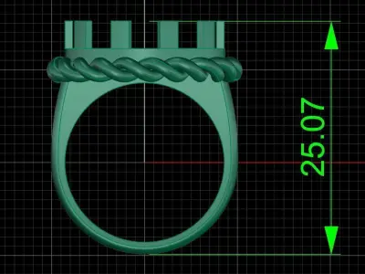 Jewelry ring 404 3D print model