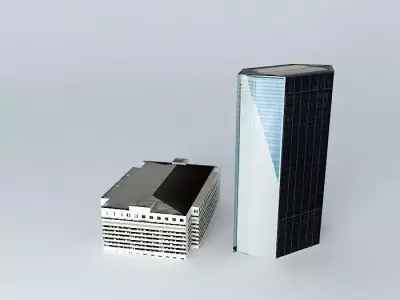 Gedung BRI 1 3D model