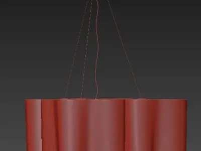 Logico triple nested pendant light 3D model