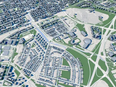 Oulu City Finland 3D model