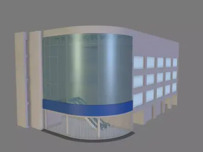 Building 03 Low-poly 3D model purchase
