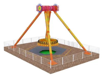Amusement Funfair equipment 3D model