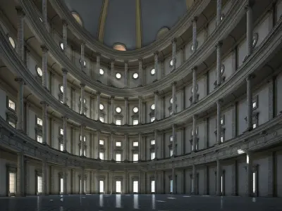 Courtyard of a Royal Palace 3D model