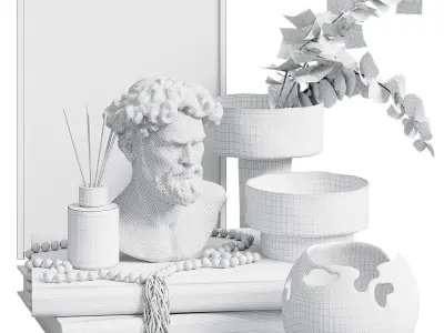 Decorative set 66 3D model buy