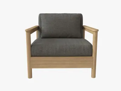 Varaschin Butaca Madera Teca  3D model