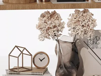 Decorative Set 038 Low-poly 3D model