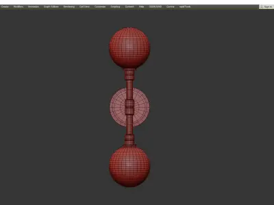 Andromeda Wall Light Low-poly 3D model