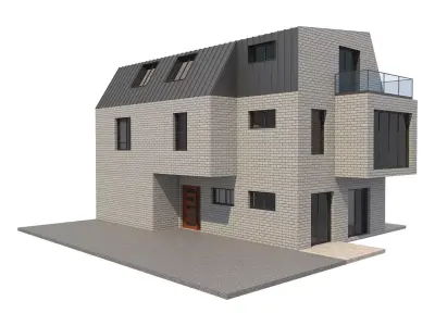 Brick House 10 3D model