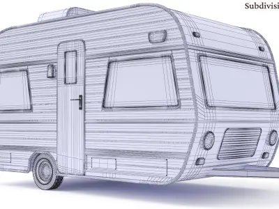  Caravan 3D Model 