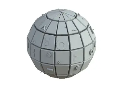 Sci Fi Object No 3479 Low Poly Low-poly 3D model