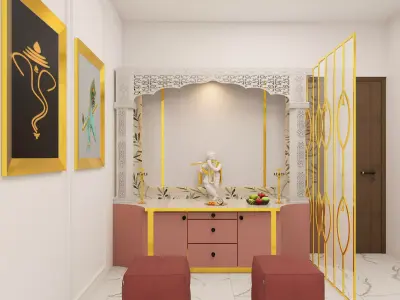 pooja unit design 3D model