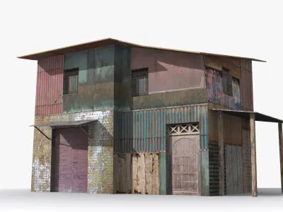 Slum x16 Low-poly 3D model purchase