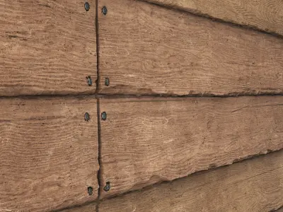 Old Overlapping Wood Planks - Seamless Texture