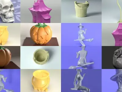 Spooky Halloween Pack - Character and props